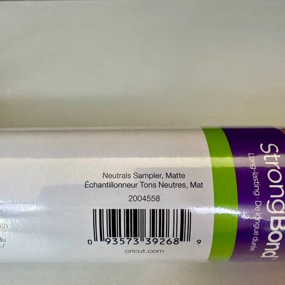 Cricut Everyday Iron-On StrongBond Neutrals Sampler Matte Vinyl 12"x12" Sheets - Picture 2 of 2
